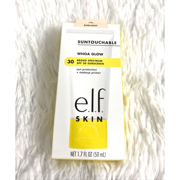 e.l.f. Skin Whoa Glow Sheer Champagne Sunscreen SPF 35 1.7oz Exp.04/26 Primer - Picture 1 of 7